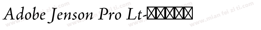 Adobe Jenson Pro Lt字体转换